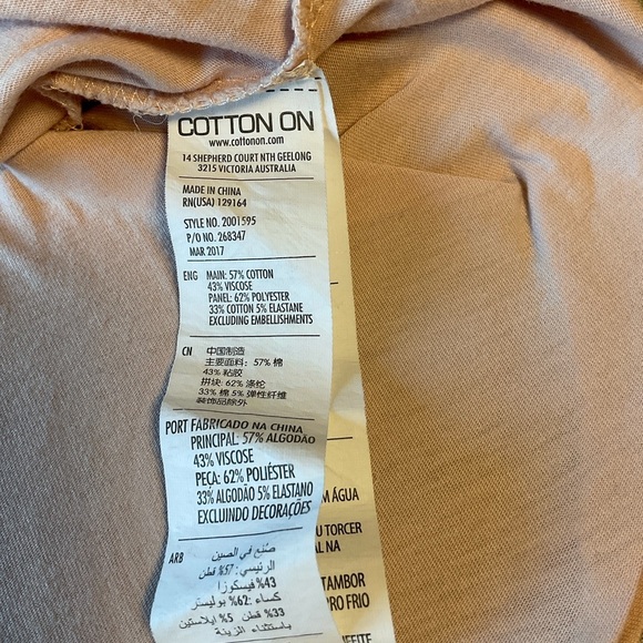Cotton On Peach Short Sleeve Top - Picture 7 of 8